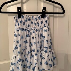 Altar'd State Blue Floral Skirt